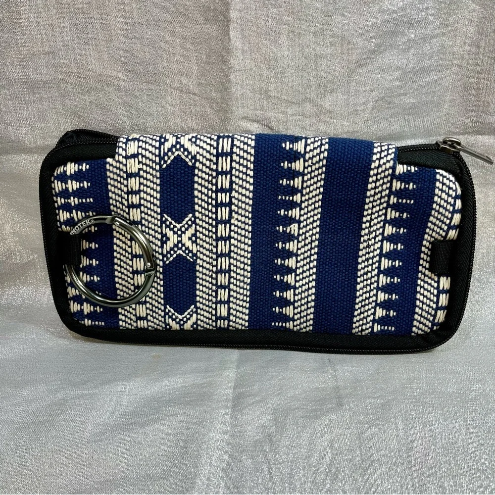 ETHNOTEK Boho wristlet wallet document holder embroidered zip around